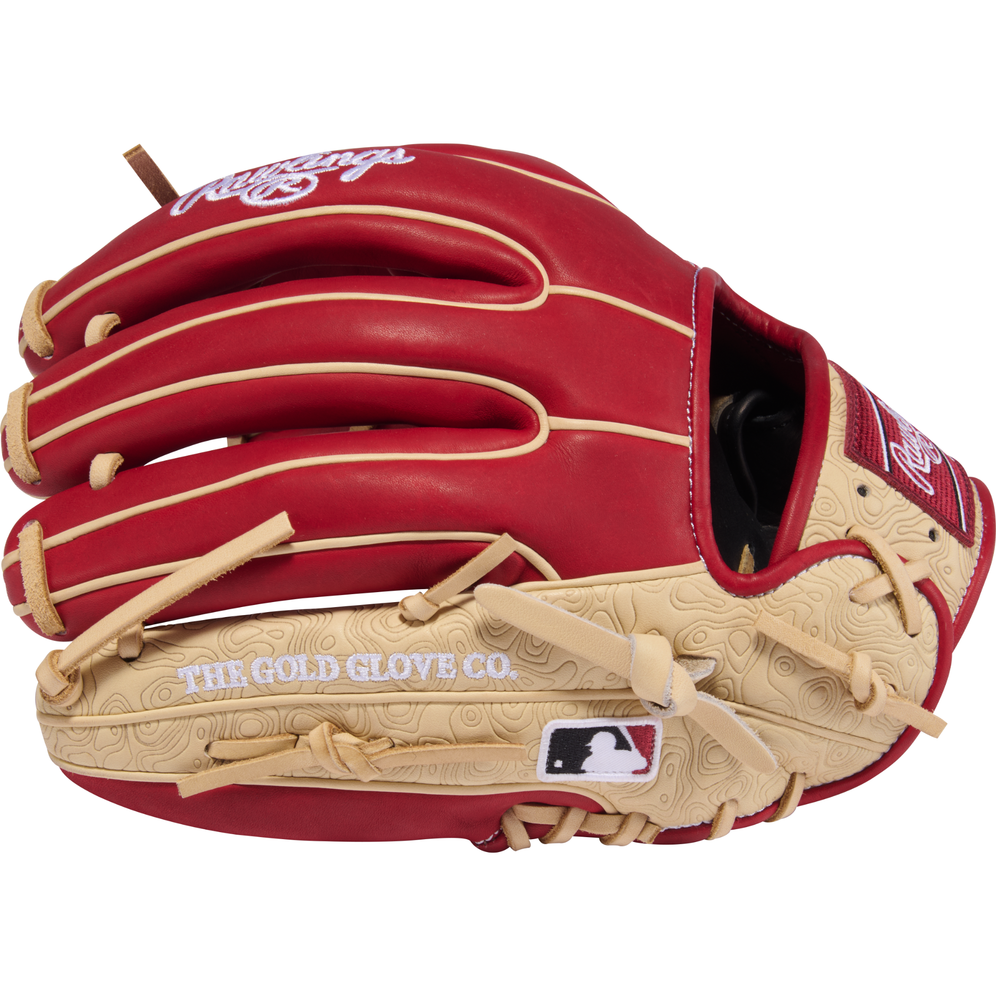 Rawlings Heart of the Hide Infield Glove - Finger and Back Detail, Red Camel