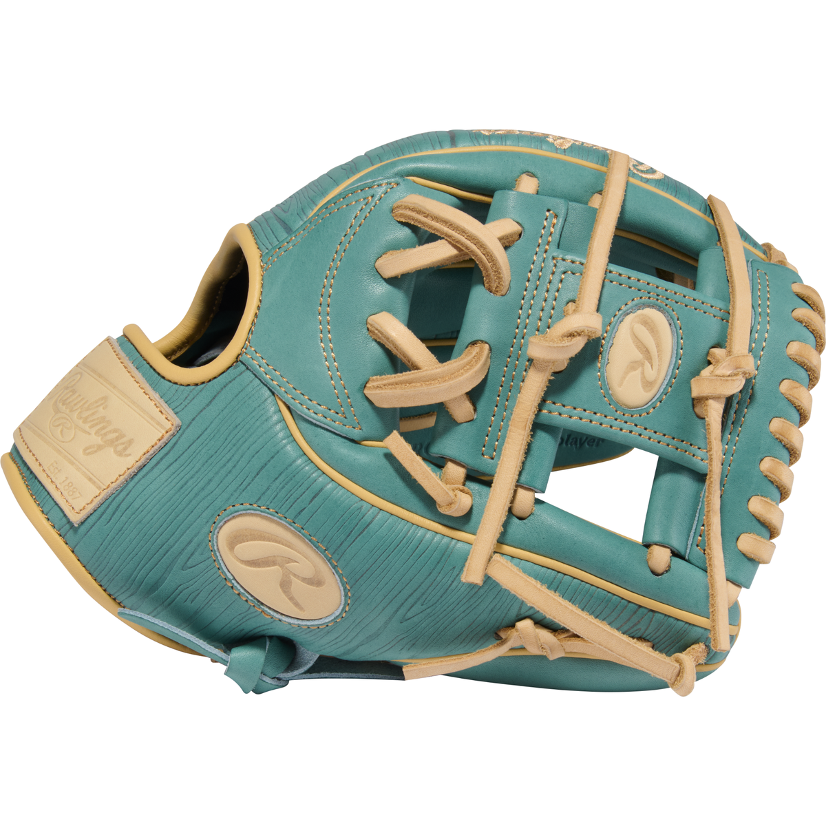 Rawlings PROR934-2SP Infield Glove thumb view showing premium Heart of the Hide leather