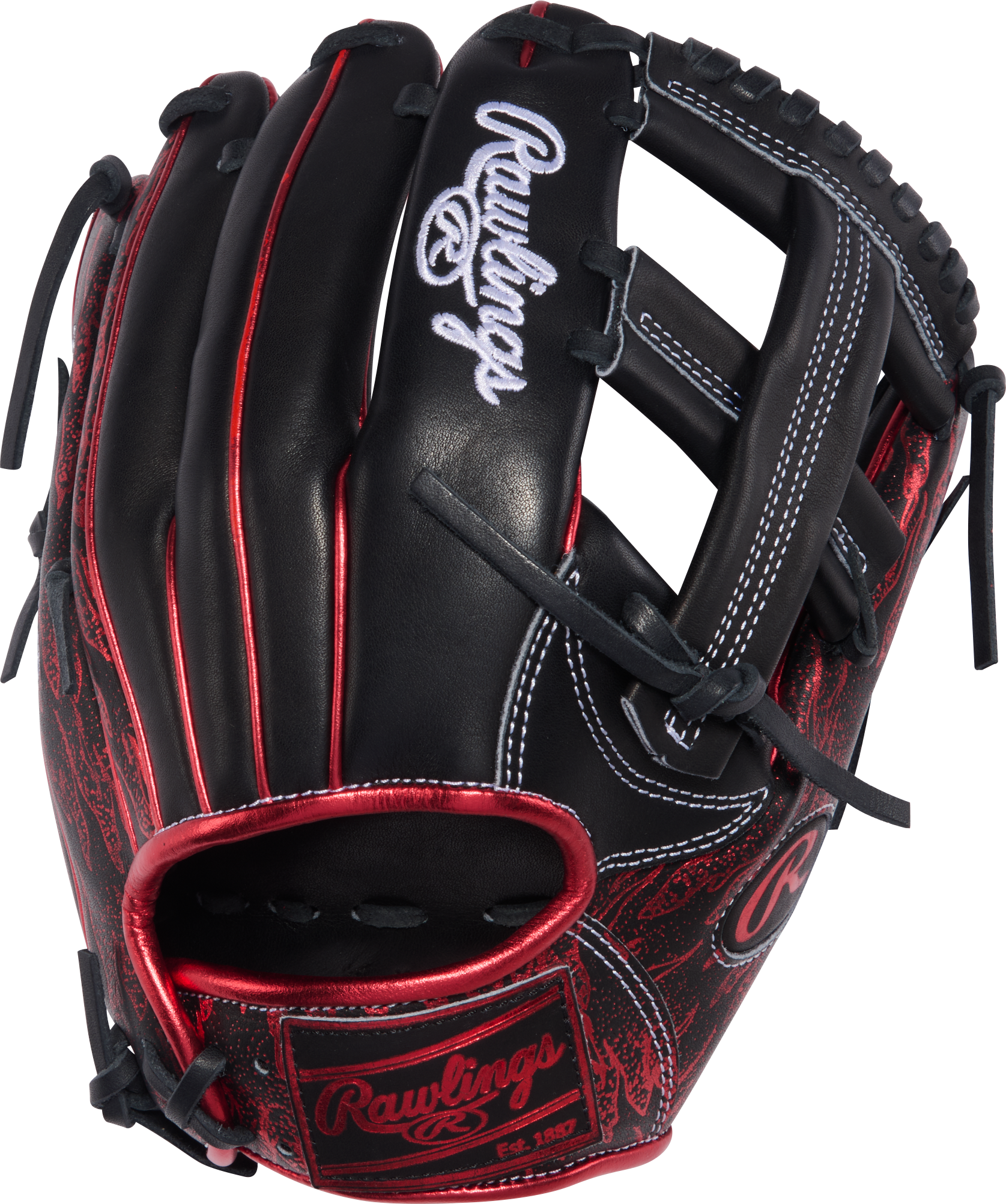Rawlings Heart of the Hide Infield Glove B73 Pattern Baseball Mitt – Back View