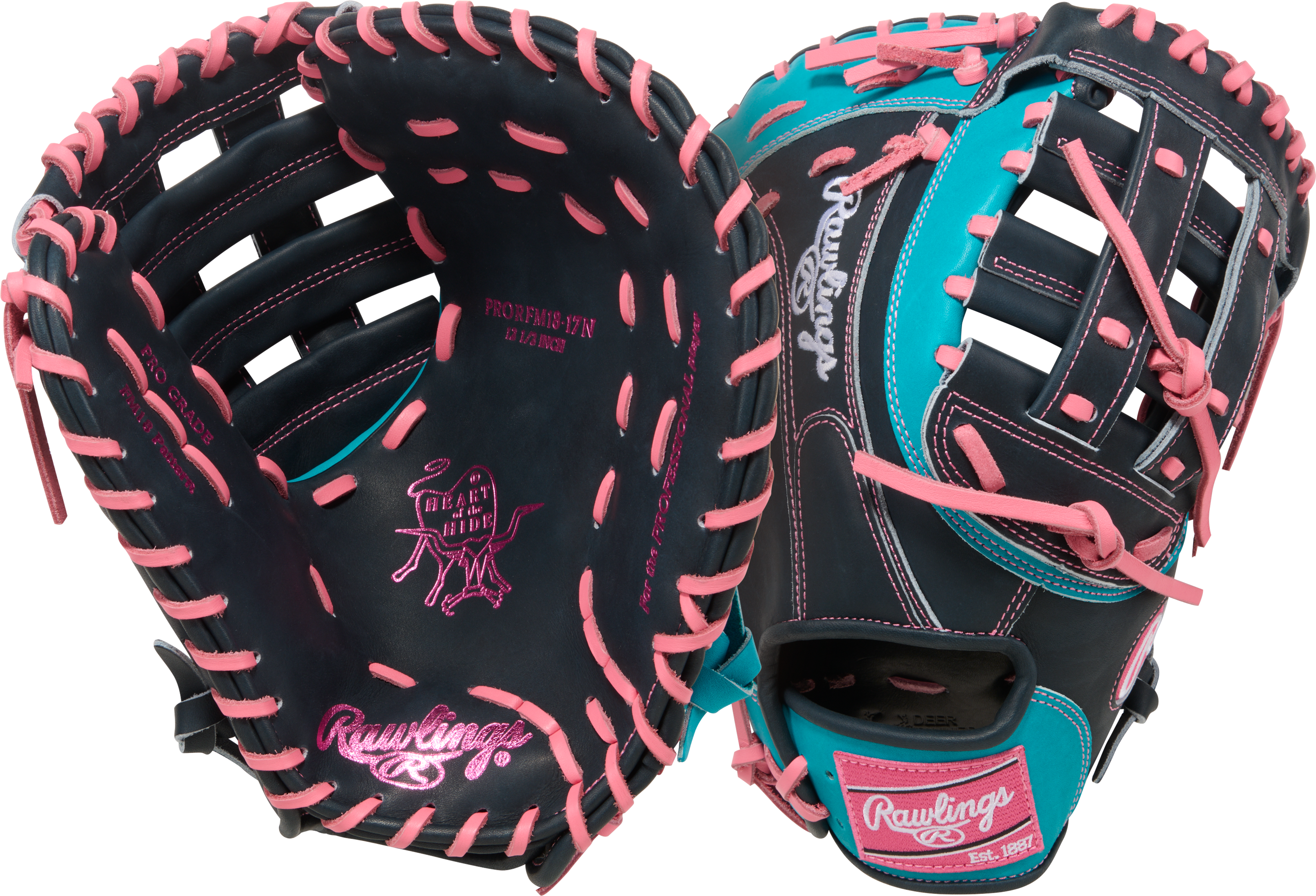 Rawlings Heart of The Hide PRORFM18-17N 12.5" Baseball First Base Mitt LHT