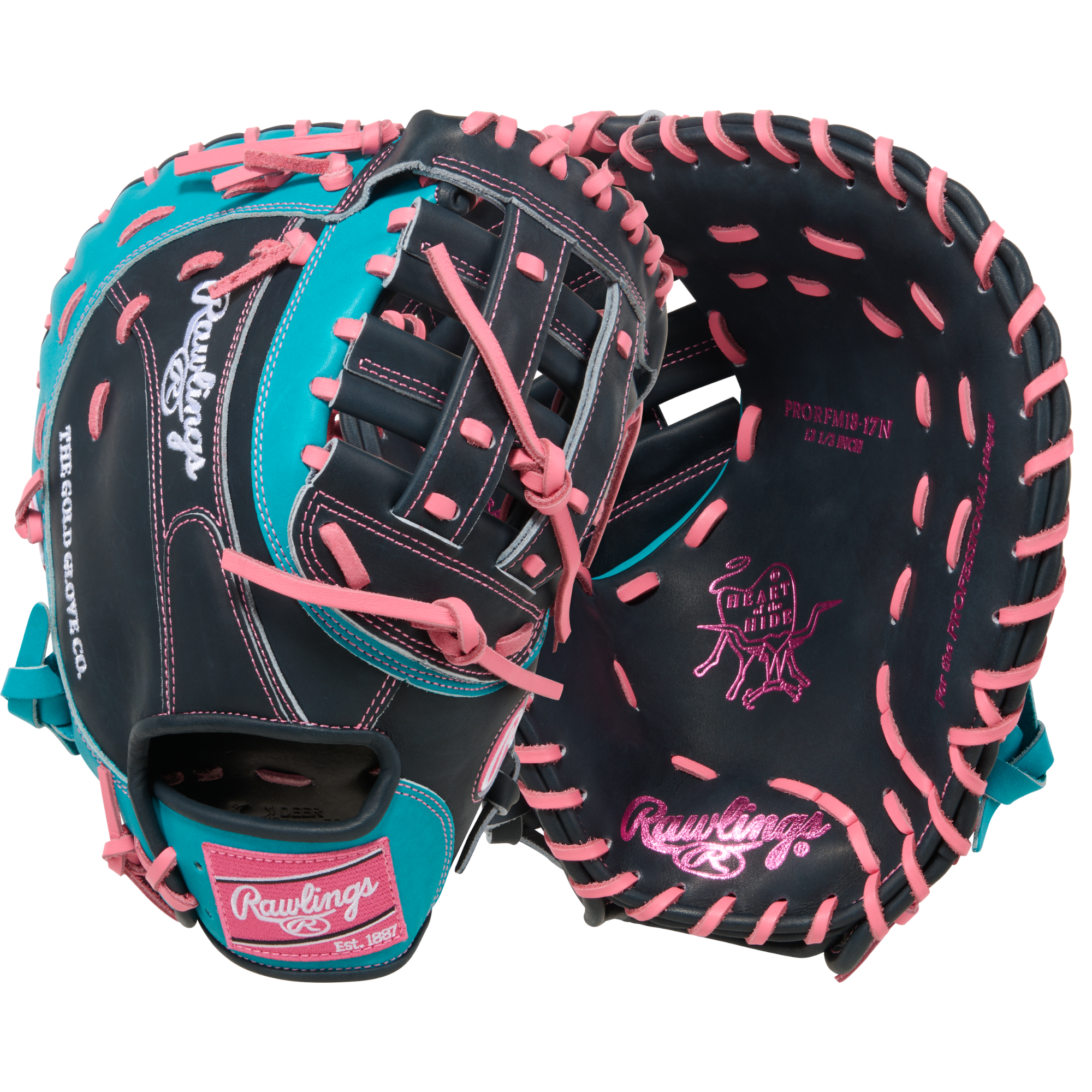 Rawlings Heart of The Hide PRORFM18-17N 12.5" Baseball First Base Mitt LHT