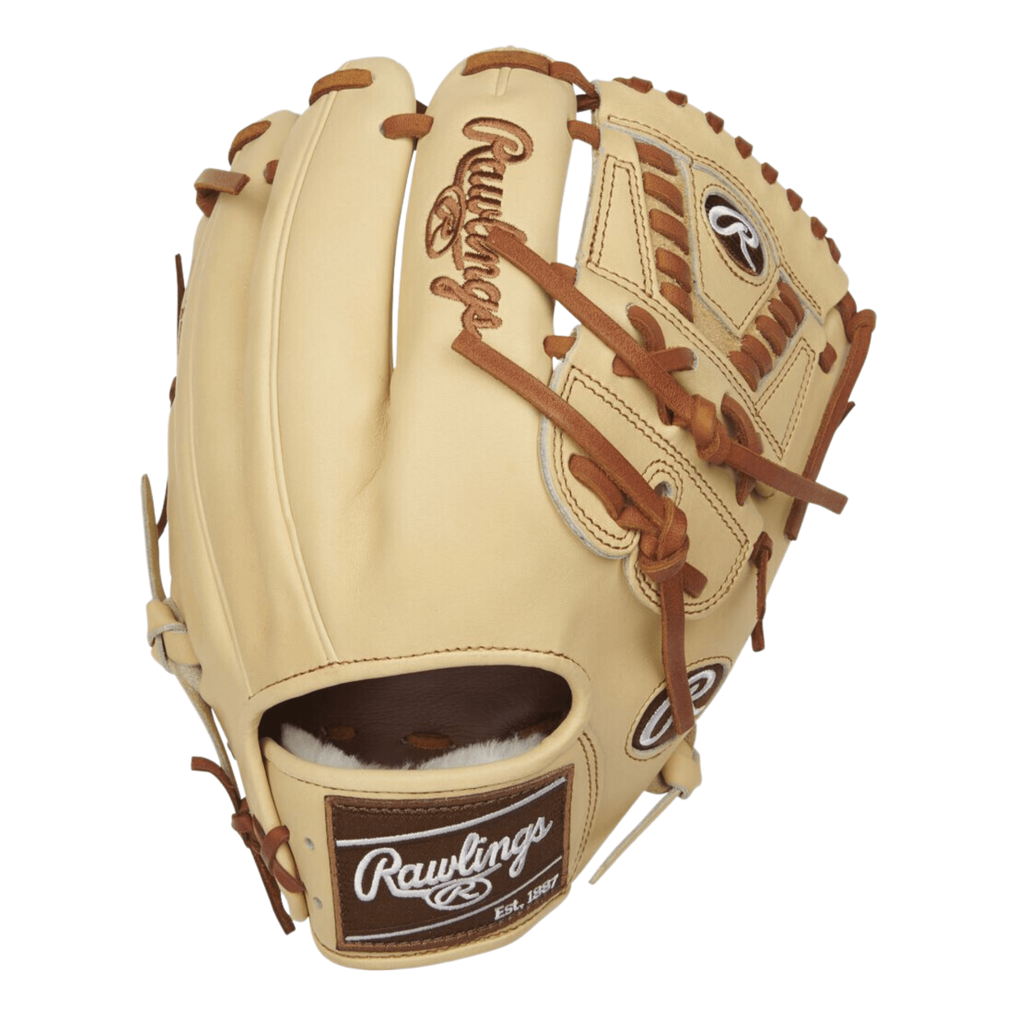 Rawlings Pro Preferred Infield/Pitchers Glove RHT 11.75, camel and brown color with large pocket