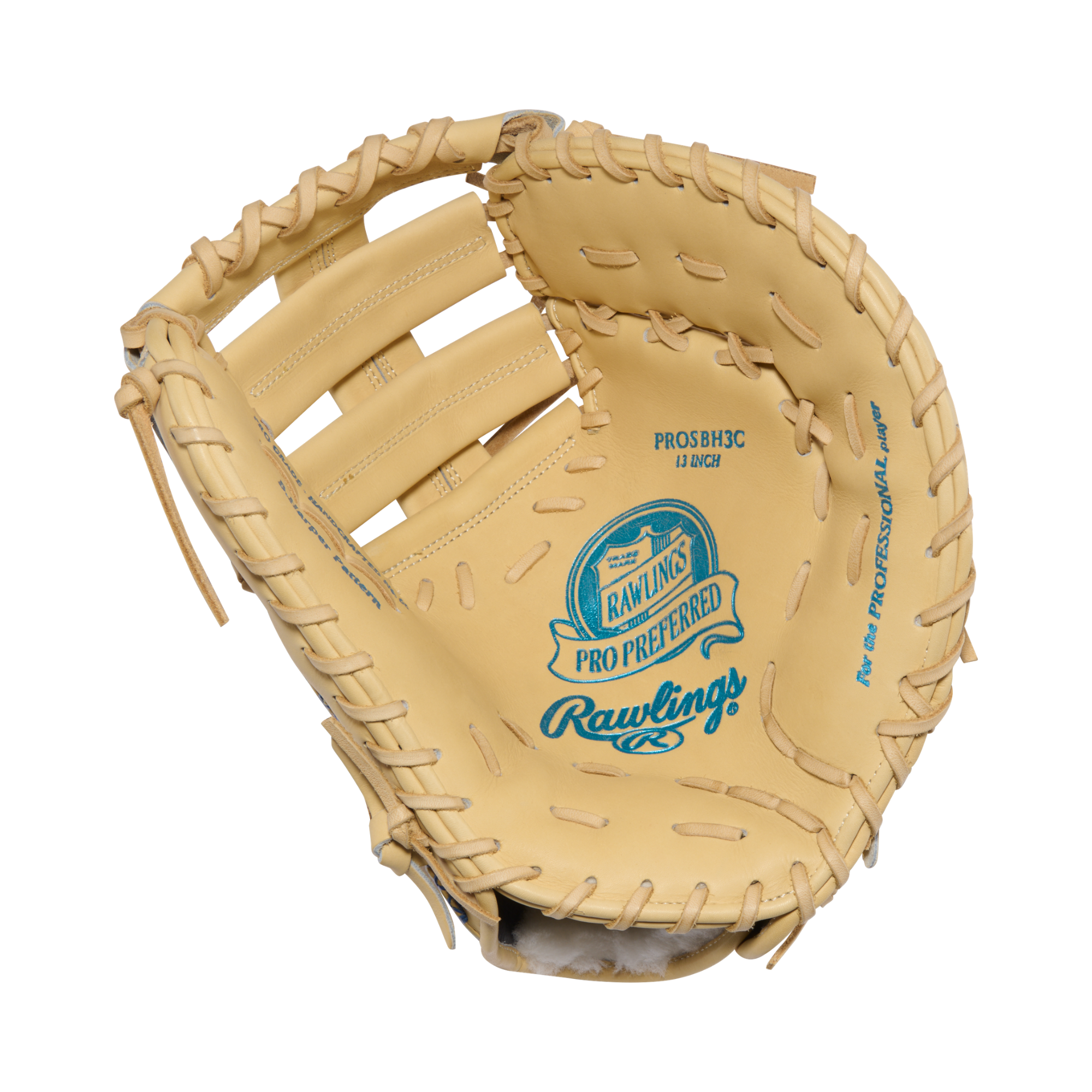 Rawlings Pro Preferred First Base Mitt 13-Inch Kip Leather – Palm/Front View