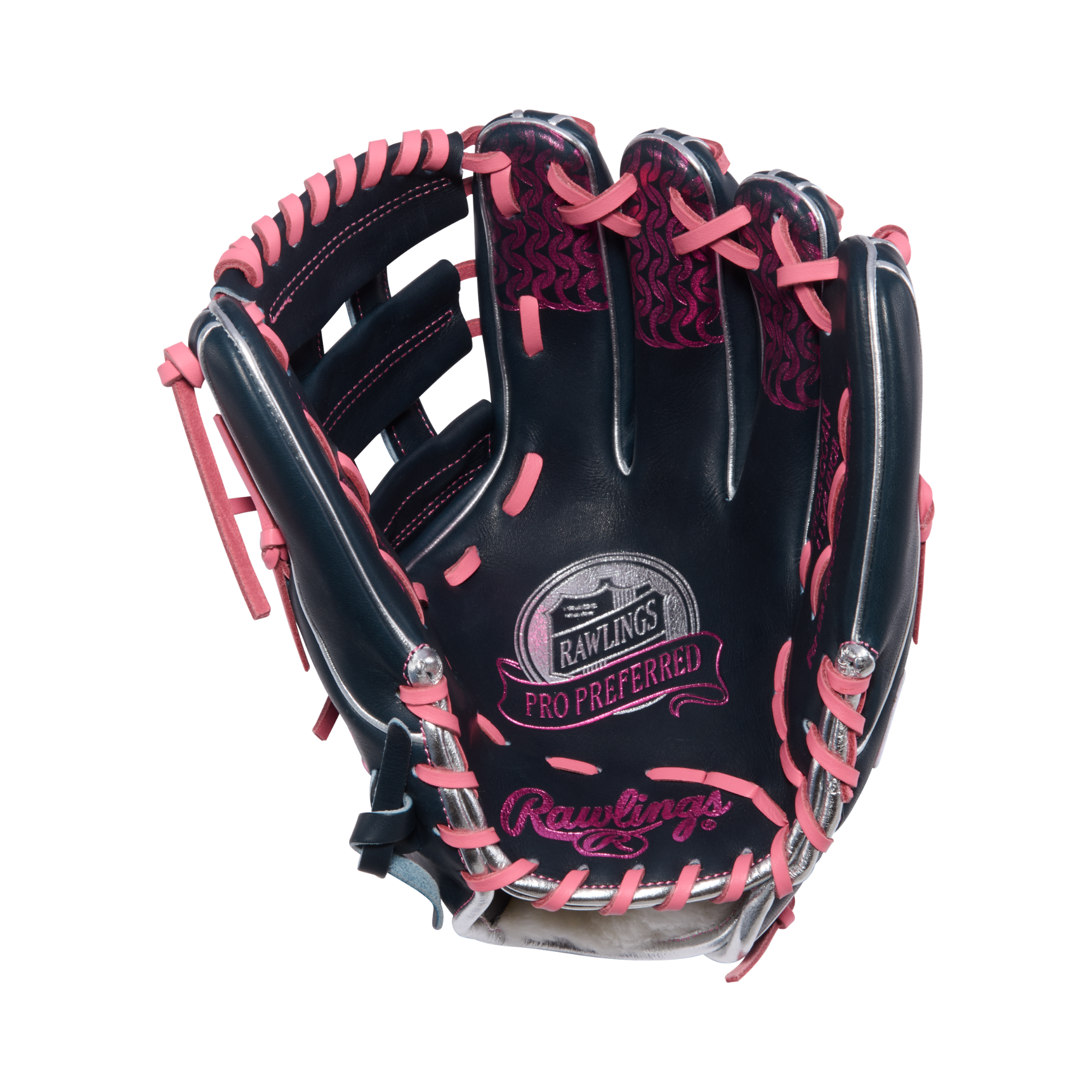 Rawlings Pro Preferred Infield Glove 11.75-Inch Kip Leather Mitt – Palm/Front View
