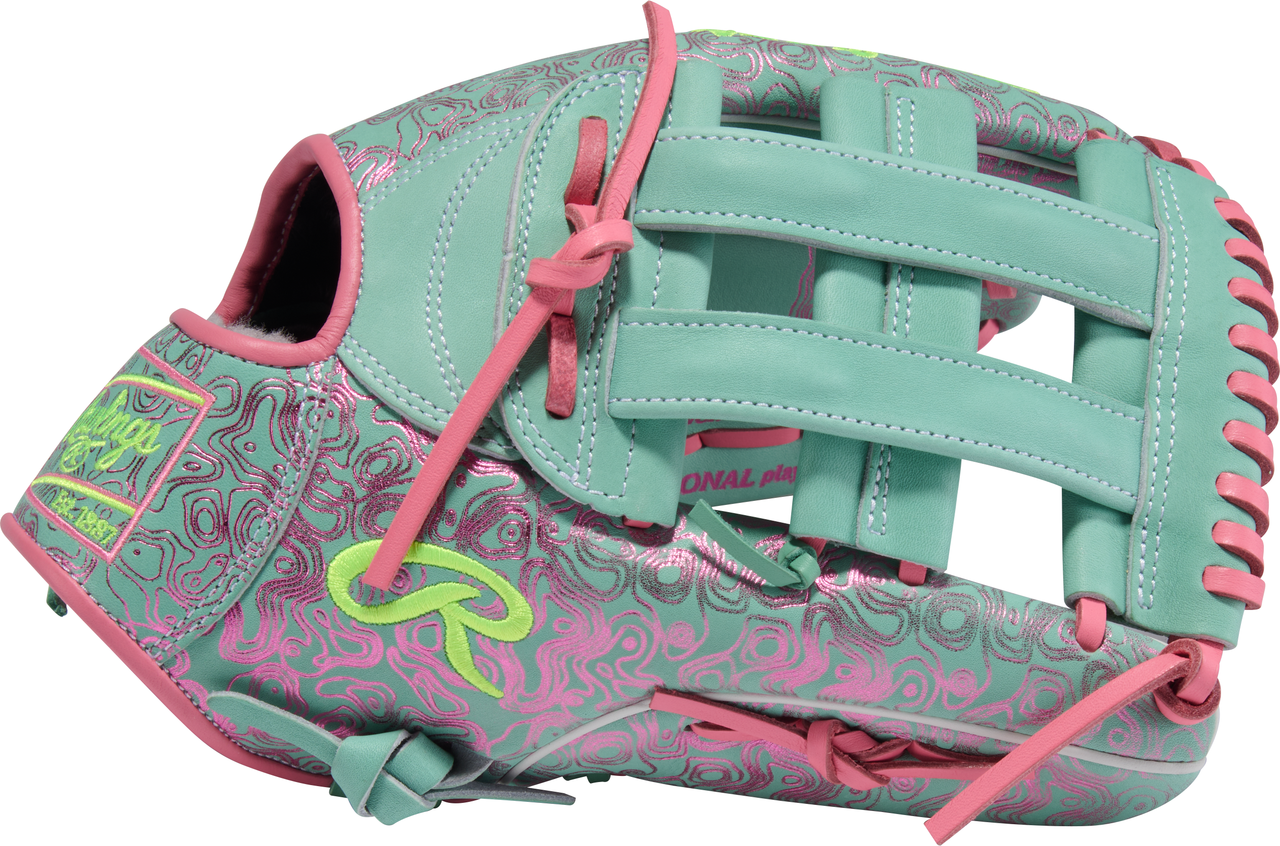 Rawlings Pro Preferred Outfield Glove - Thumb and Web Detail, FTJ23