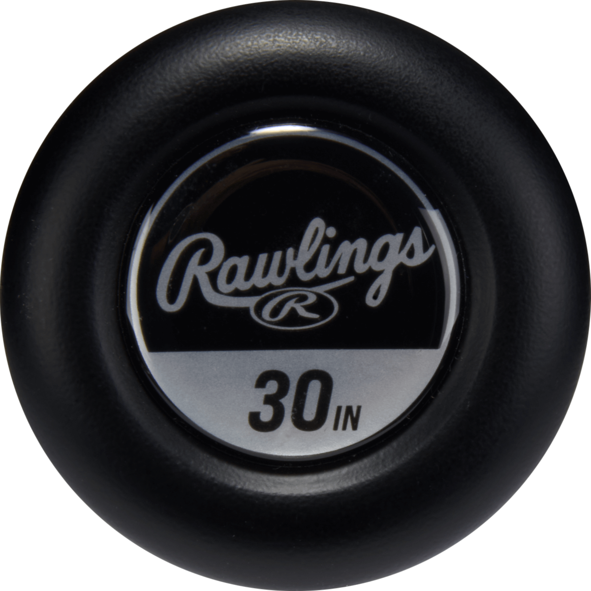 Knob detail of Rawlings Icon -12 USA bat showing RevGrip handle taper and comfort grip design