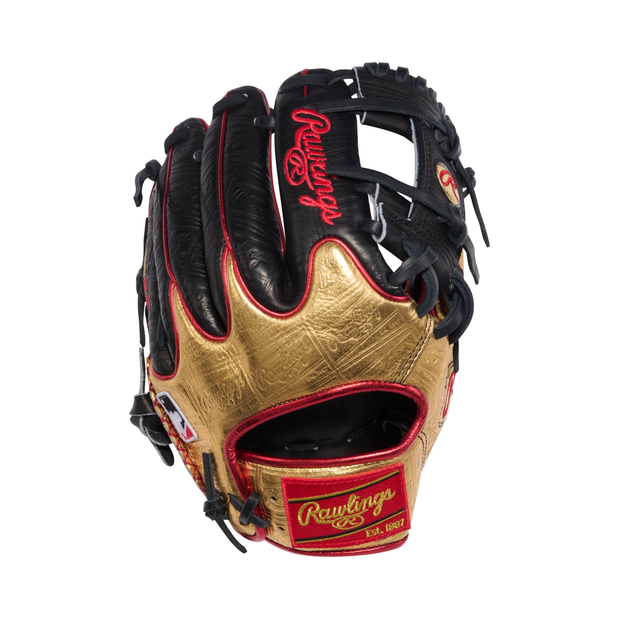Rawlings Gold Glove Club PRO-GOLDYX Baseball Glove - June 2026 10th Anniversary Edition, black and gold design