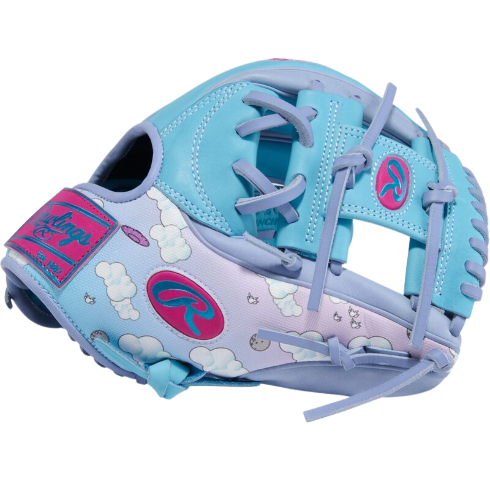 Rawlings Icon Fest Heart of the Hide Columbia Blue/Periwinkle 11.5" Infield Glove