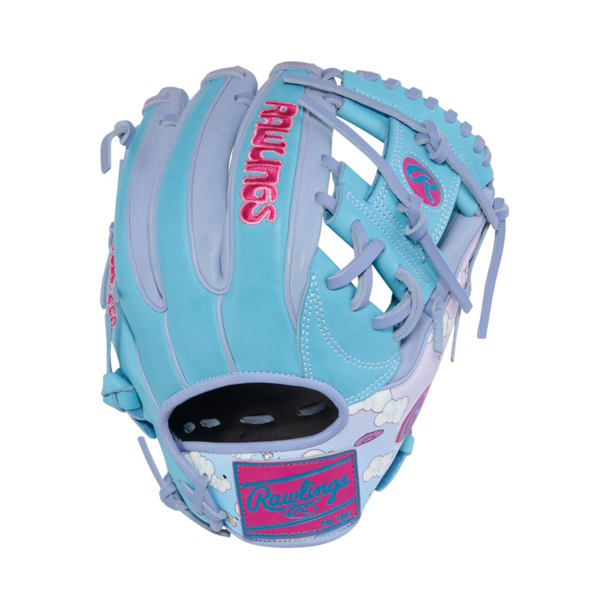 Rawlings Icon Fest Heart of the Hide Columbia Blue/Periwinkle 11.5" Infield Glove
