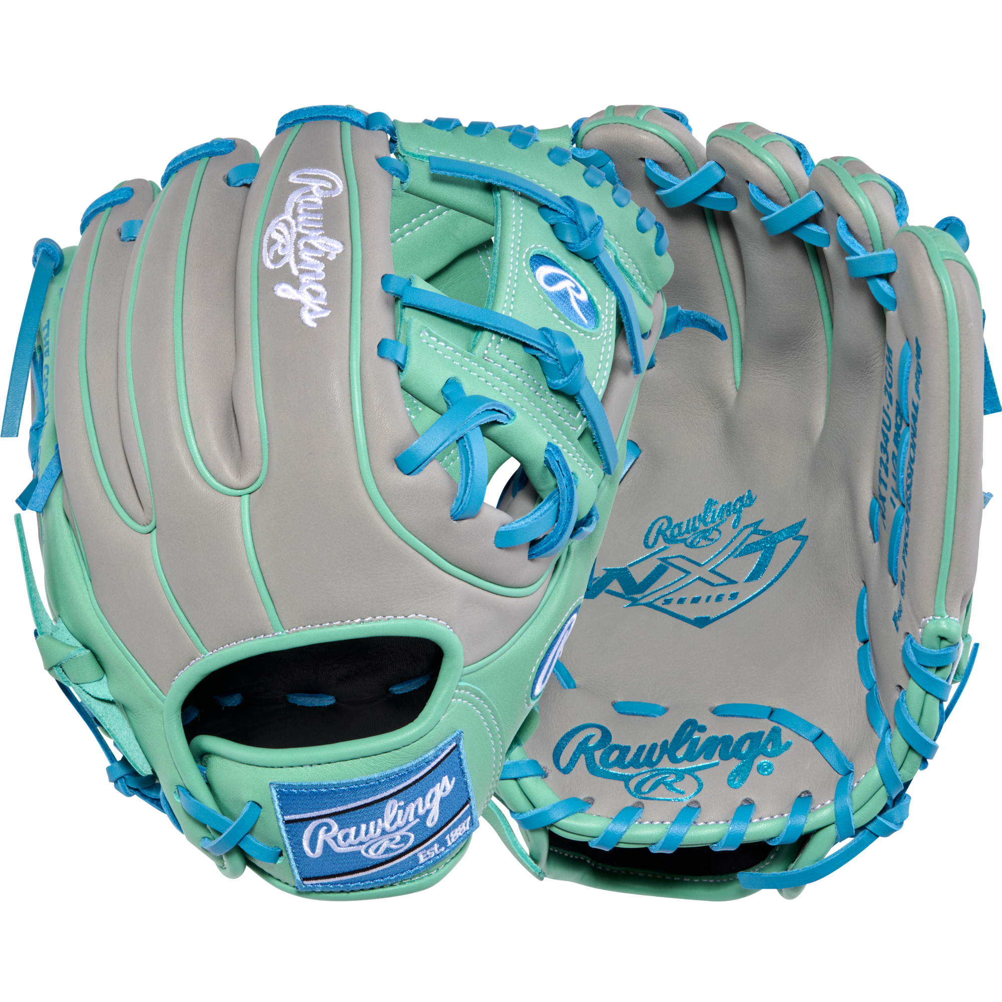 Rawlings NXT Series Infield Glove - front and back palm view