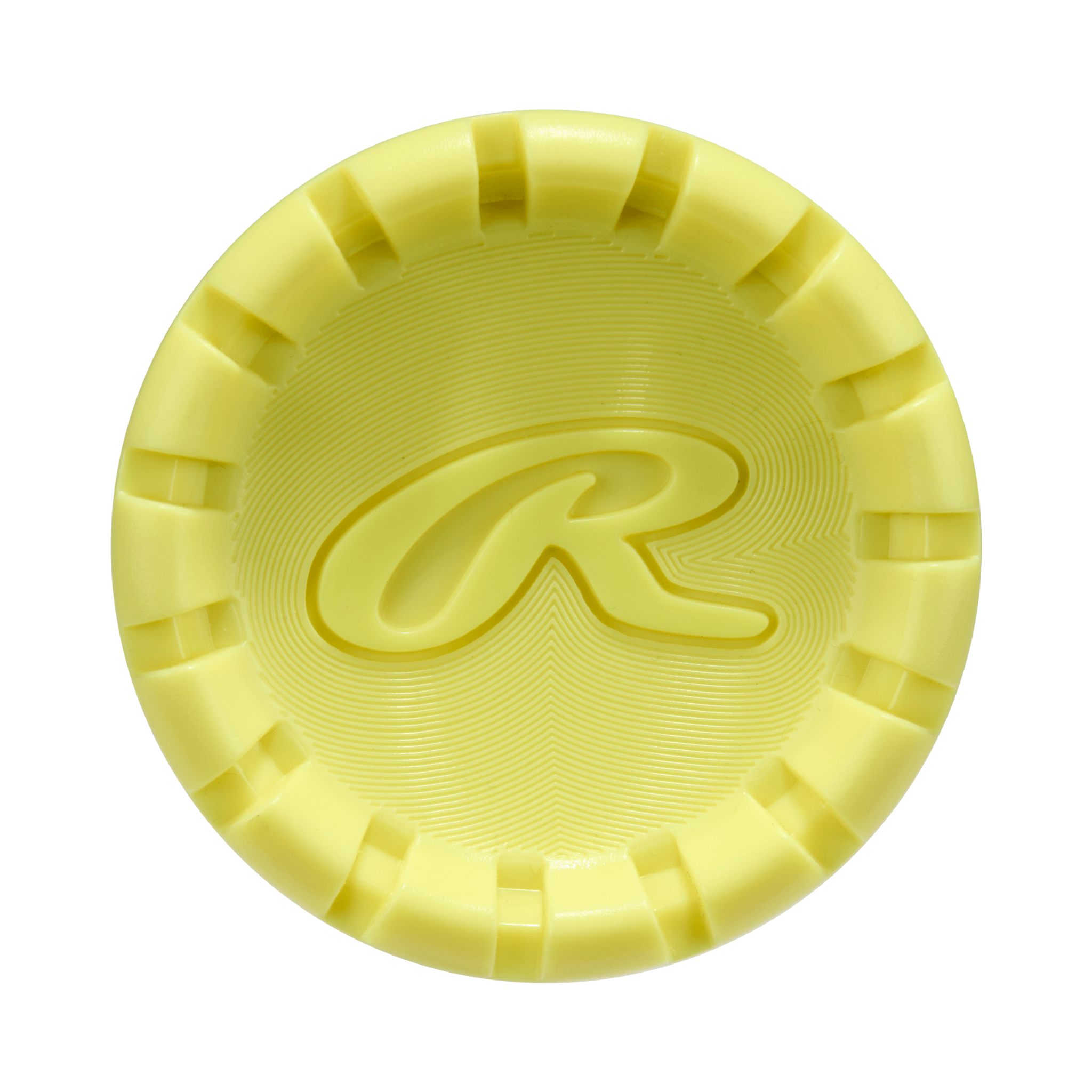 End cap of Rawlings Clout AI BBCOR bat engineered for tuned mid-load balance and added swing control
