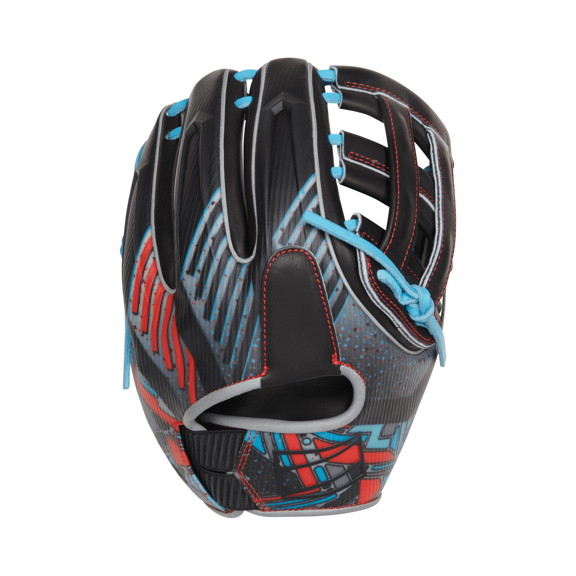 Rawlings REV1X 11.75-inch infield glove, neon green and black design, right-hand throw.