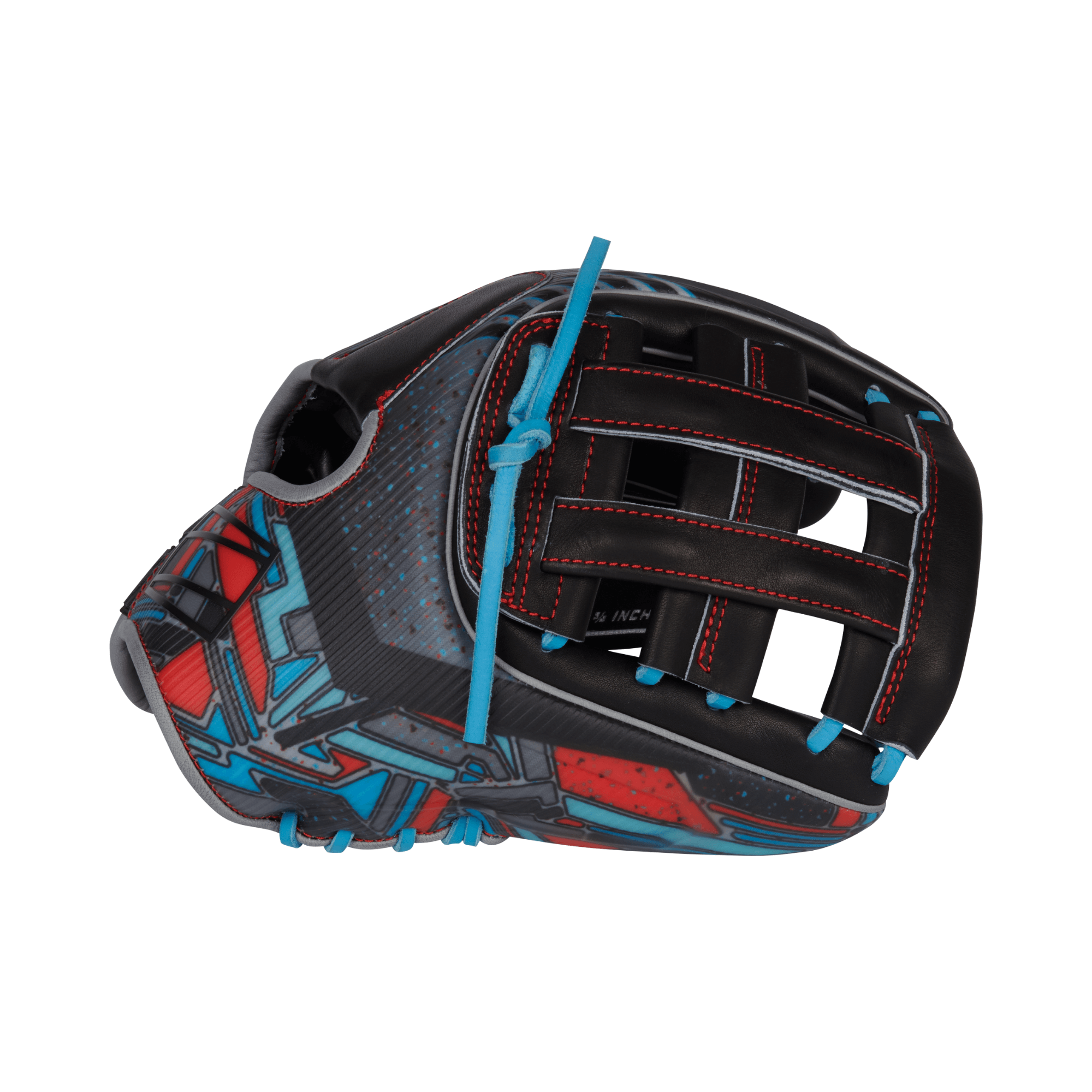 Rawlings REV1X 11.75-inch infield glove, neon green and black design, right-hand throw.