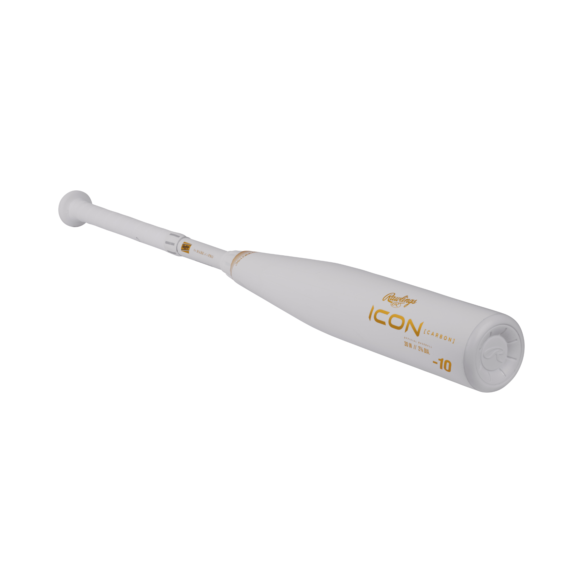 Rawlings Icon -10 USSSA youth baseball bat with a 2 3/4" barrel and flexible handle for improved control and power.