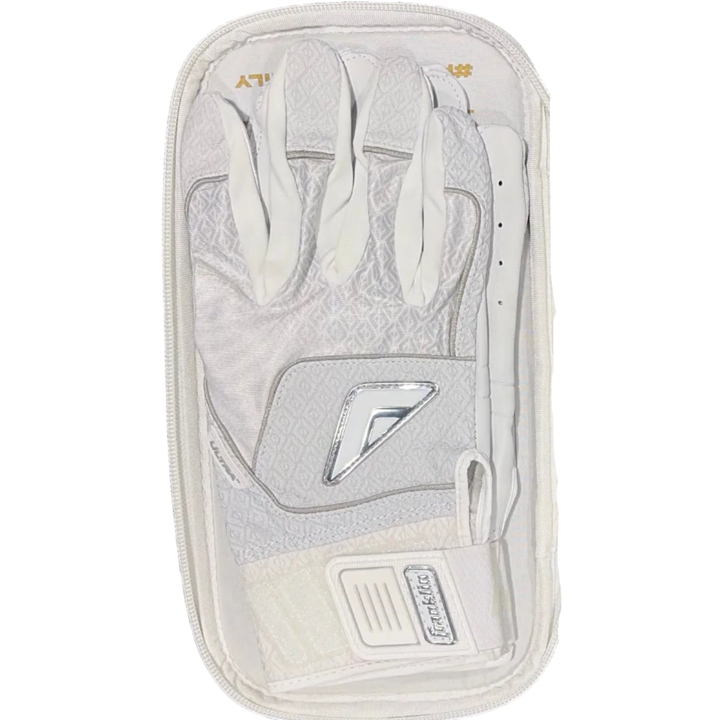 Franklin MLB Ultra White Chrome Batting Gloves Youth