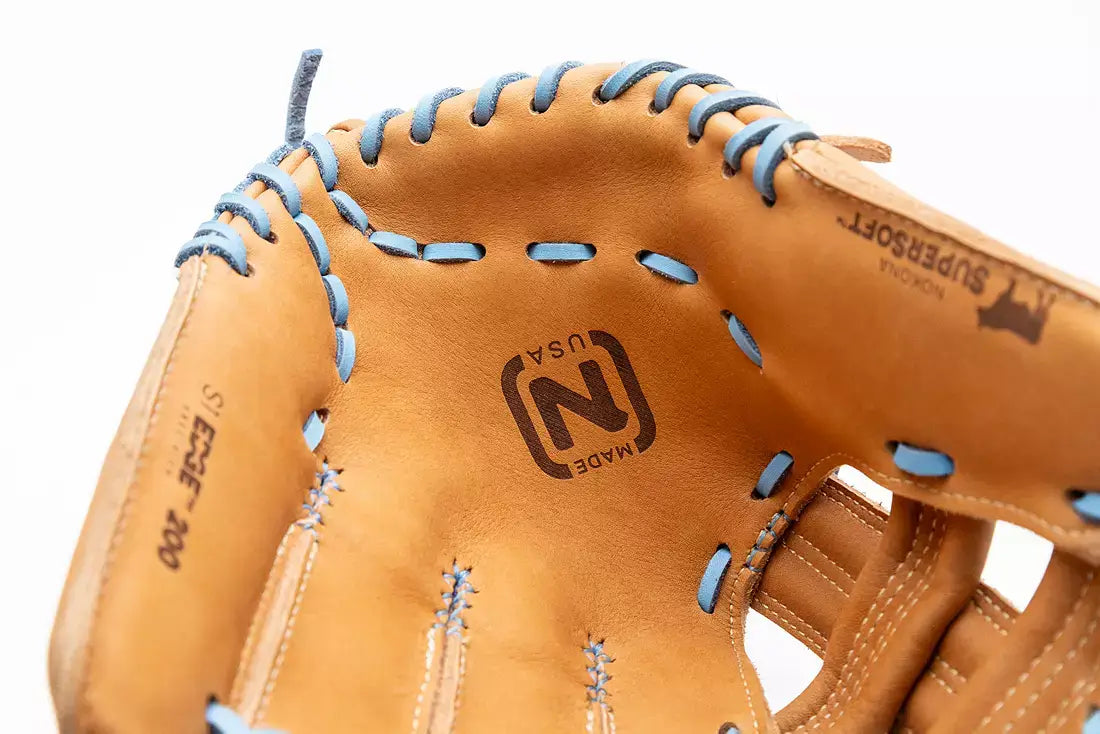Nokona S1 All-American S1-EP200 Infield Glove Tan & Columbia Single Post Infield 11.25"