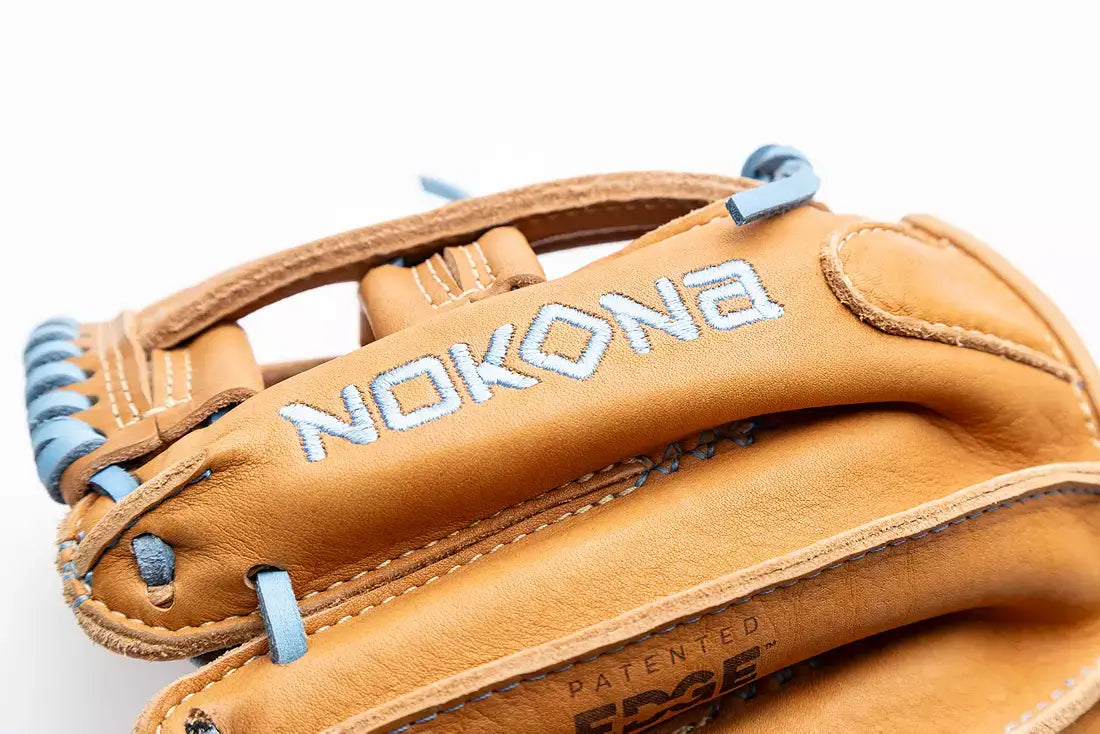 Nokona S1 All-American S1-EP200 Infield Glove Tan & Columbia Single Post Infield 11.25"