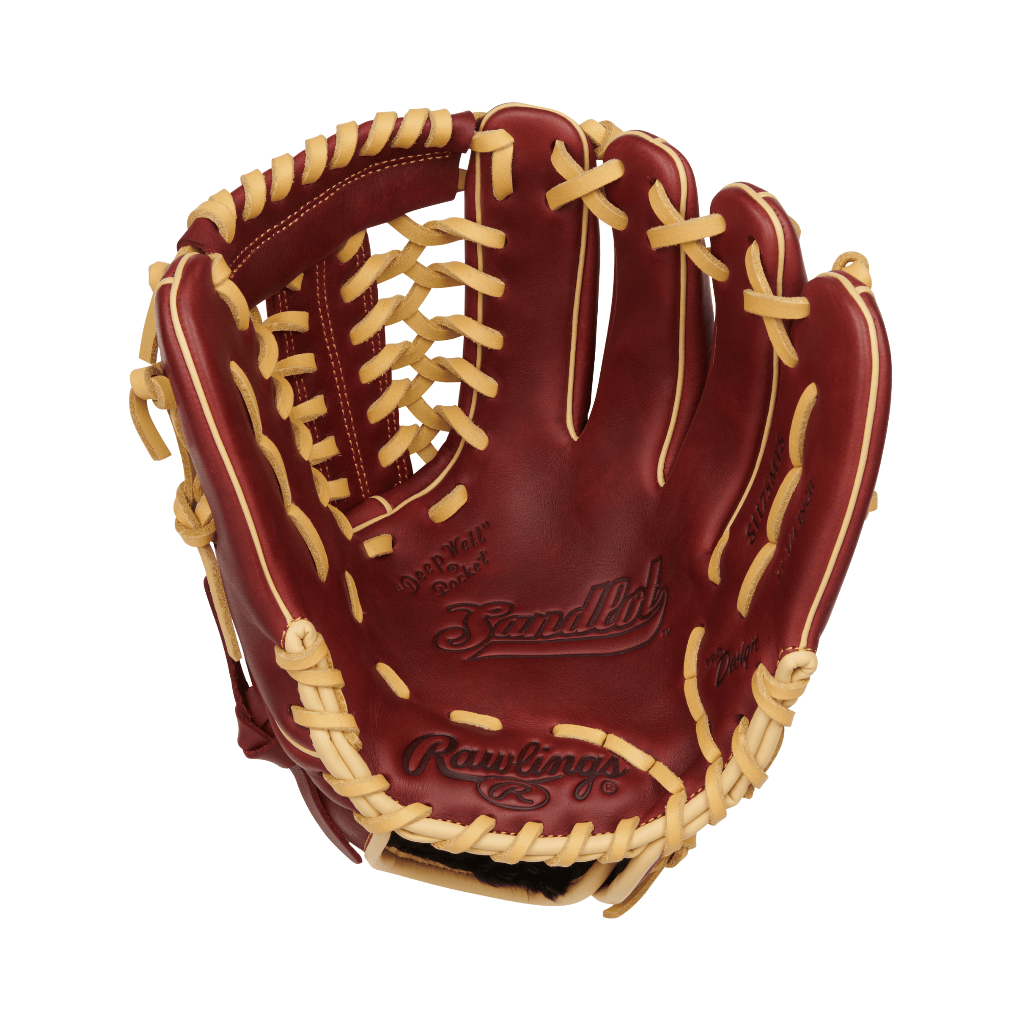 Rawlings Sandlot 11.75 in Infield/Pitcher Baseball Glove RHT, vintage oiled leather, pro-style pattern