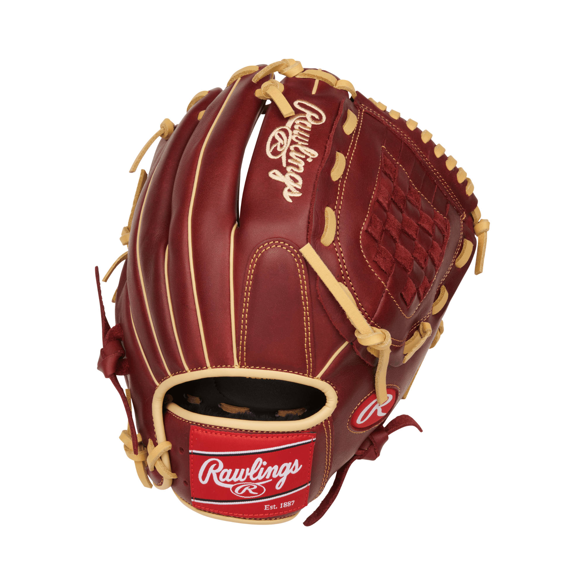 Rawlings Sandlot 12-inch Infield/Pitcher Baseball Glove, Right Throw, Vintage Design