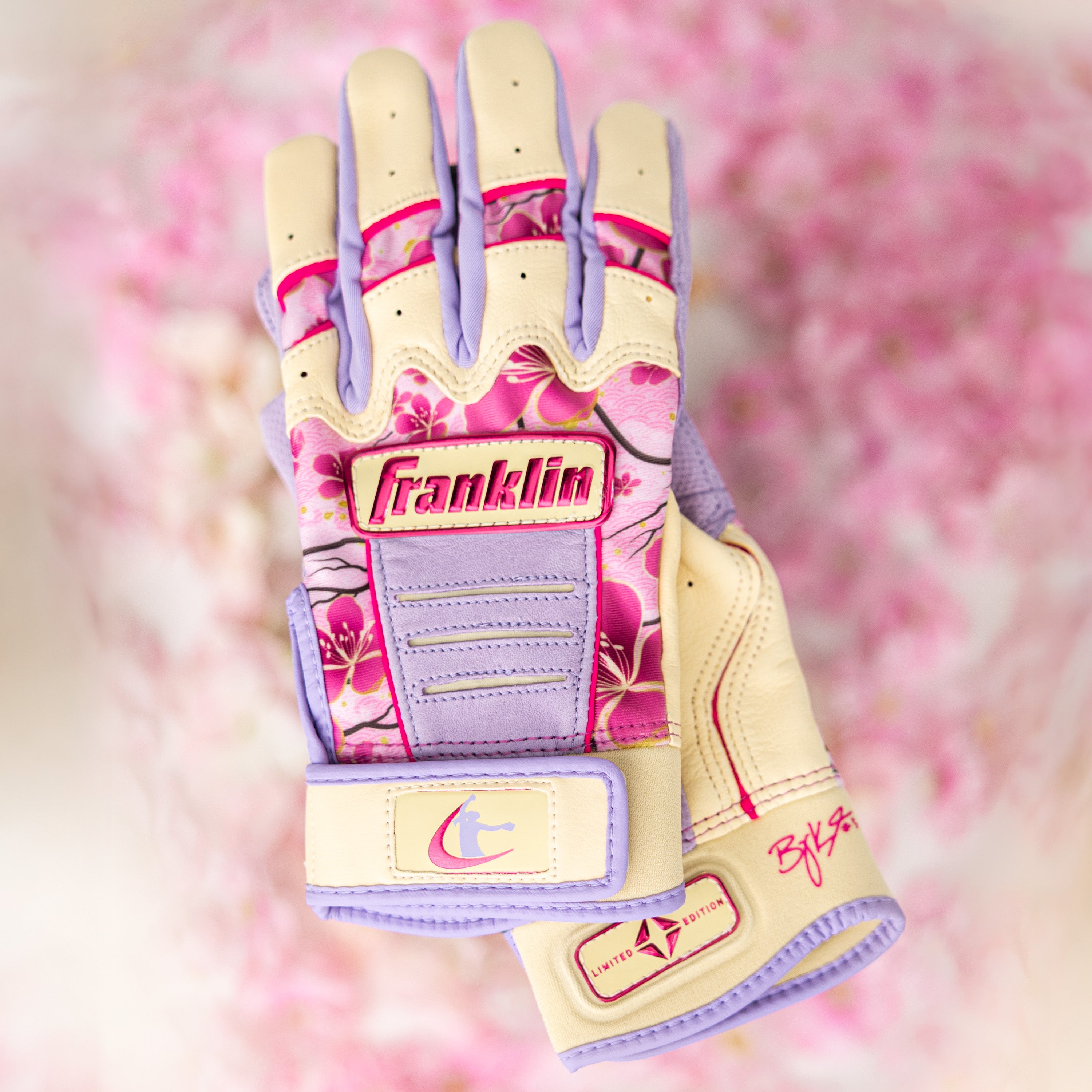 Franklin CFX FP Baylee Klingler Cherry Blossom Womens Batting Gloves