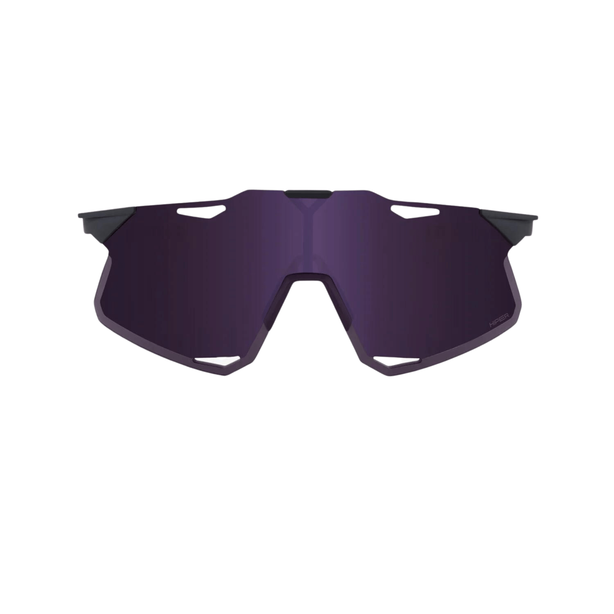 100% Hypercraft Matte Metallic Dark Purple Lens sunglasses with Ultra HD and UV protection for superior optics.