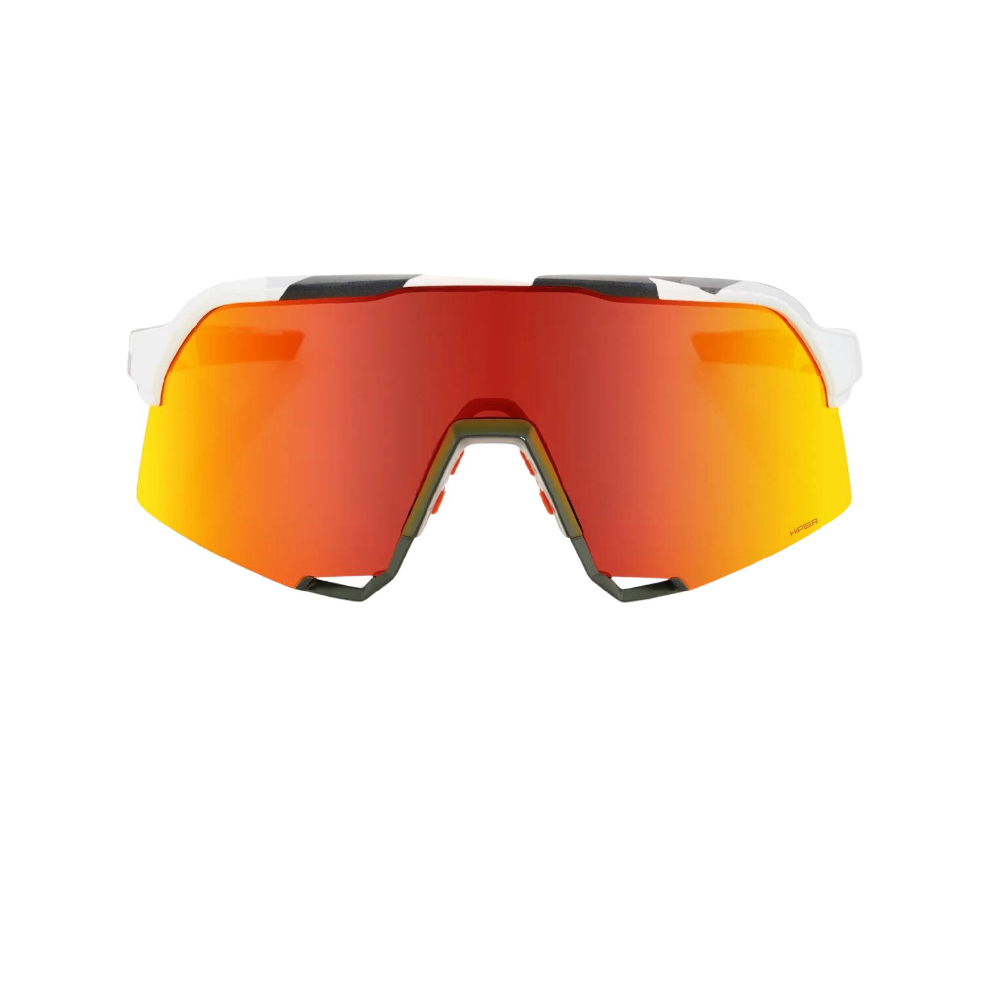100% S3 Soft Tact Grey Camo Hiper Red Multilayer Mirror Lens