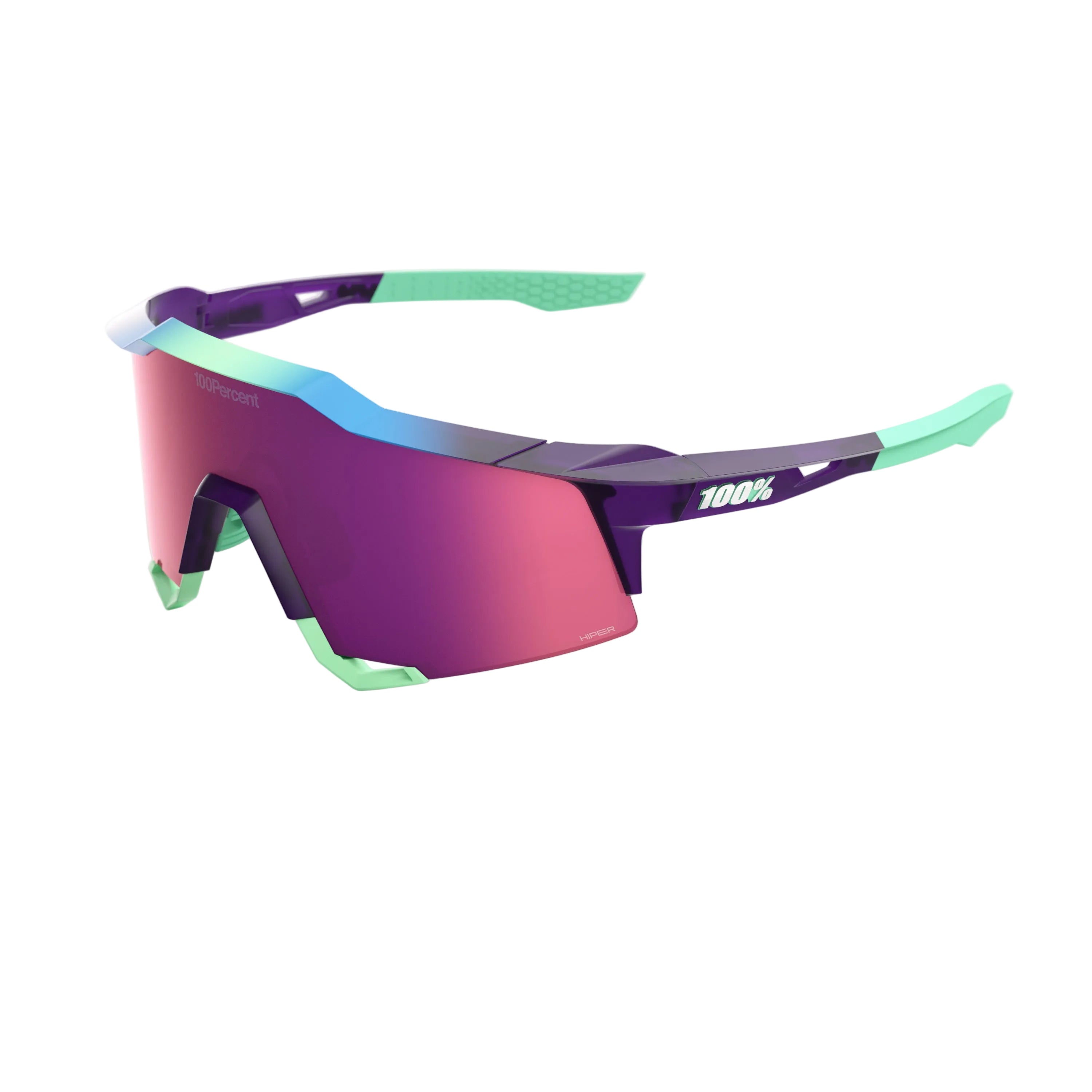 100% Speedcraft HSK ELECTRIC PURPLE - HiPER Dark Purple Mirror Lens