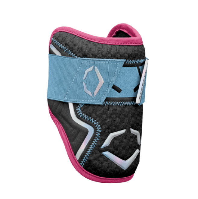 Evoshield PRO-SRZ 2.0 Batter's Elbow Guard Limited Edition Galaxy in black and pink design.