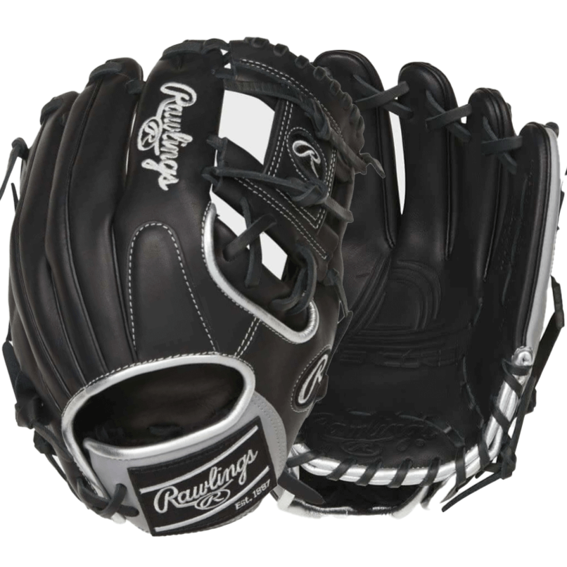 Rawlings Encore 11.5-inch infield glove featuring premium leather and innovative I-web design for better ball control.