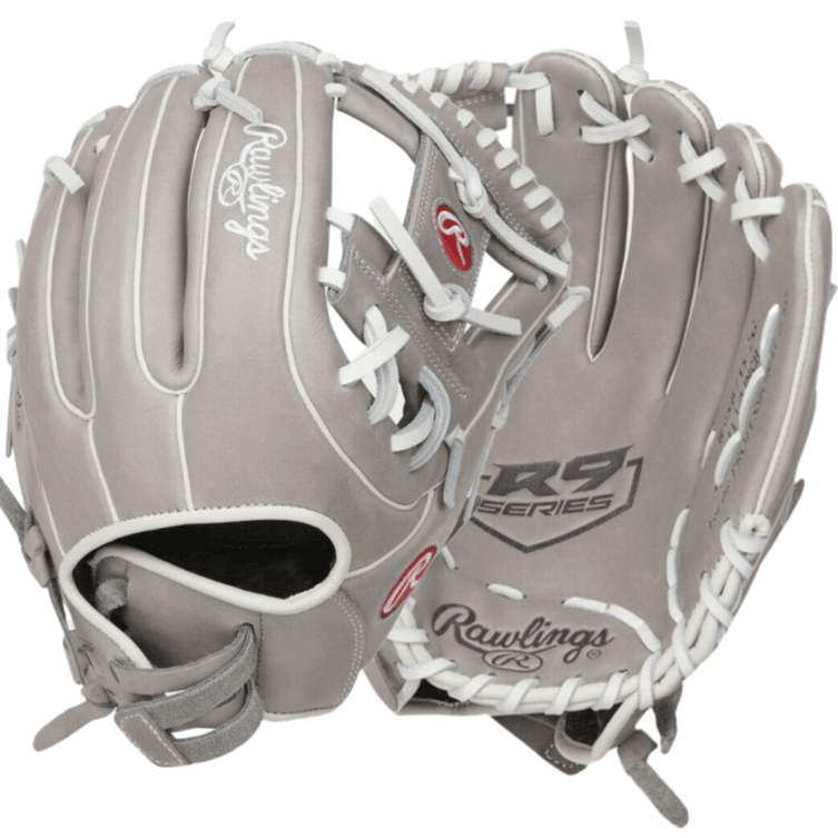 Rawlings R9 Series FP INF Pro I Web RHT 11.75" baseball glove, all-leather shell, soft and durable.