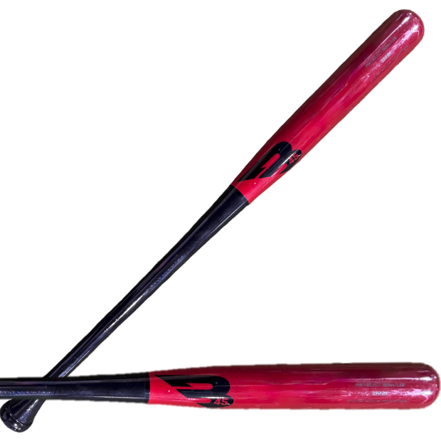 B45 B416 Premium Bat Black/Cherry/Black Wood Baseball Bat