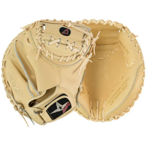 All-Star Pro-Elite™ Professional Catching Mitt 34" Solid Tan