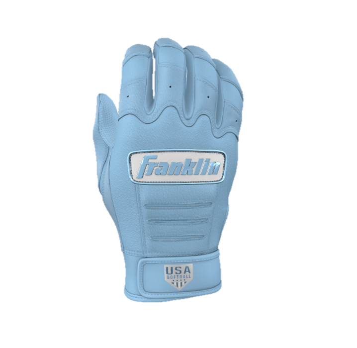 Franklin Women's Softball CFX Pro Fastpitch Batting Gloves  - Carolina Blue