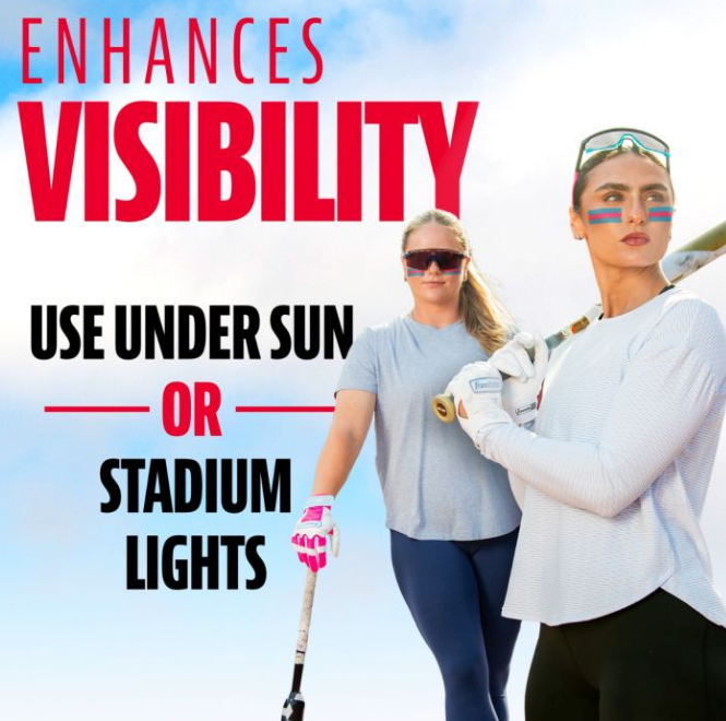 Franklin MLB Colored Eye Black Pink Fusion