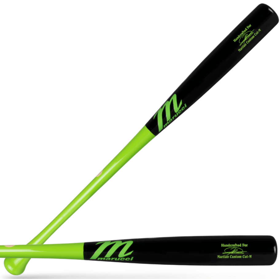 Marucci JD Martian Maple Pro Exclusive Lime Green/Black Wood Baseball Bat