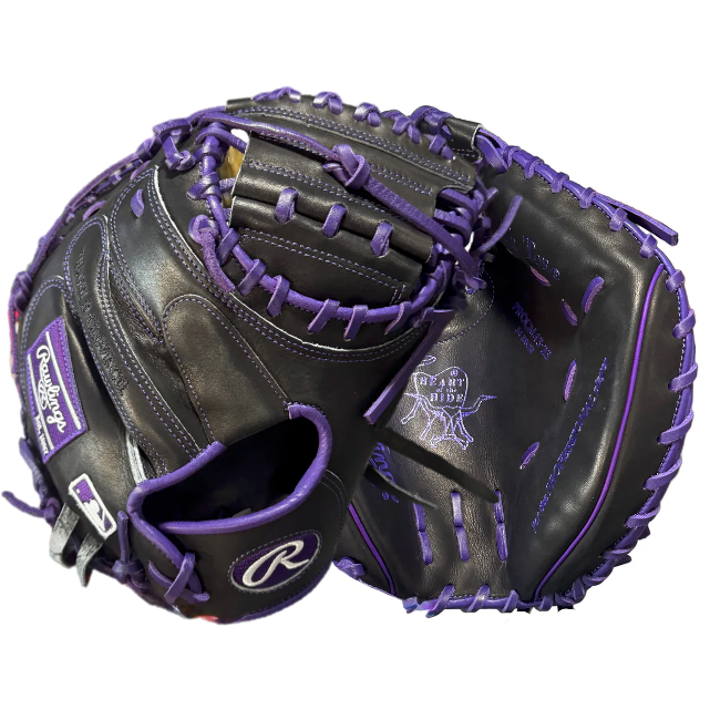 Rawlings Heart of The Hide Custom Catcher's Mitt PROCM43 34" Purple Venom