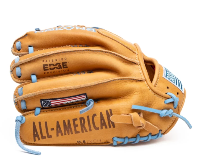 Nokona S1 All-American S1-EP200 Infield Glove - Tan & Columbia I Web Infield 11.25"