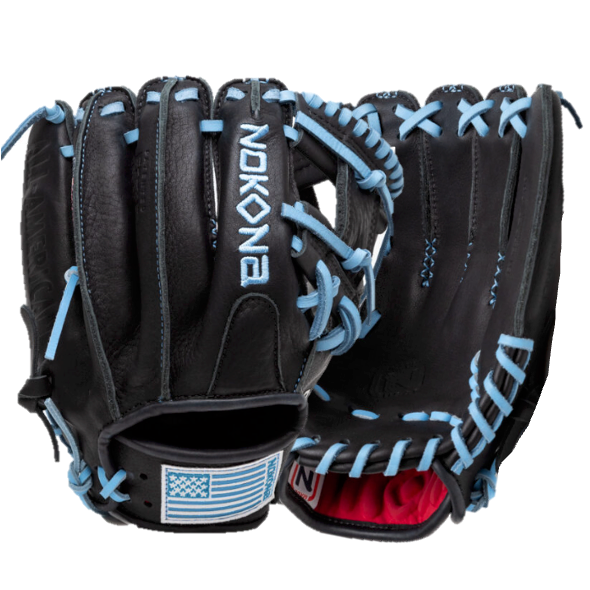 Nokona S1 All-American S1-EP400 Black Infield Glove I Web 11.5"