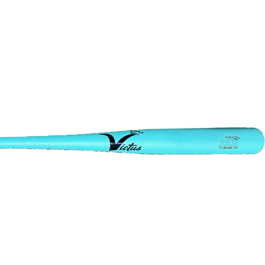Victus King Of Juco Flat Mint/White Spec Youth Nuke Wood Baseball Bat
