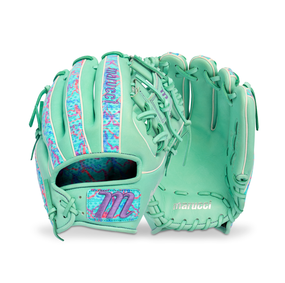 Marucci Lizard Skins Cypress 43A2LS I Web 11.5" Baseball Glove Mint/Coral Camo