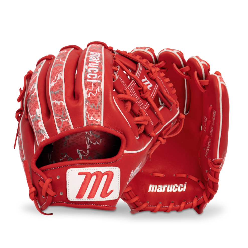 Marucci Lizard Skins Cypress 43A2LS I Web 11.5" Baseball Glove Web Red/Scarlet Camo