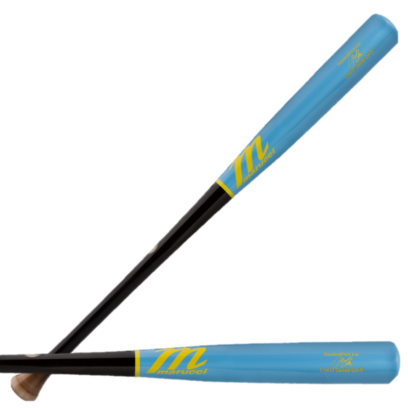 Marucci Lindy12 Pro Model Eclipse/Baby Blue Wood Baseball Bat