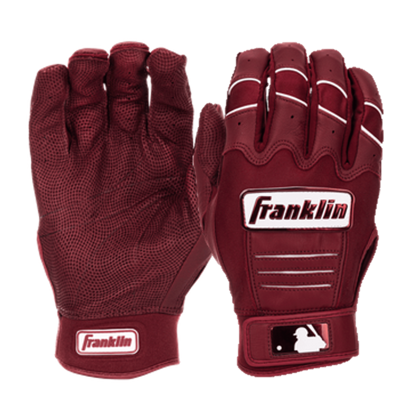 Franklin Adult CFX Pro Batting Gloves  - Burgundy