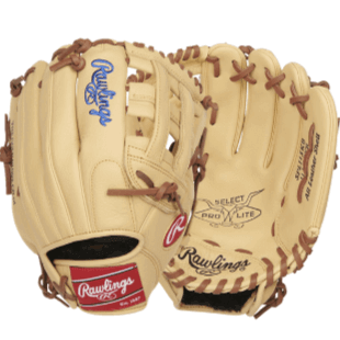 Rawlings Select Pro Lite Kris Bryant Youth Infield Glove 11.5" left-hand throw, designed for young players for better control.