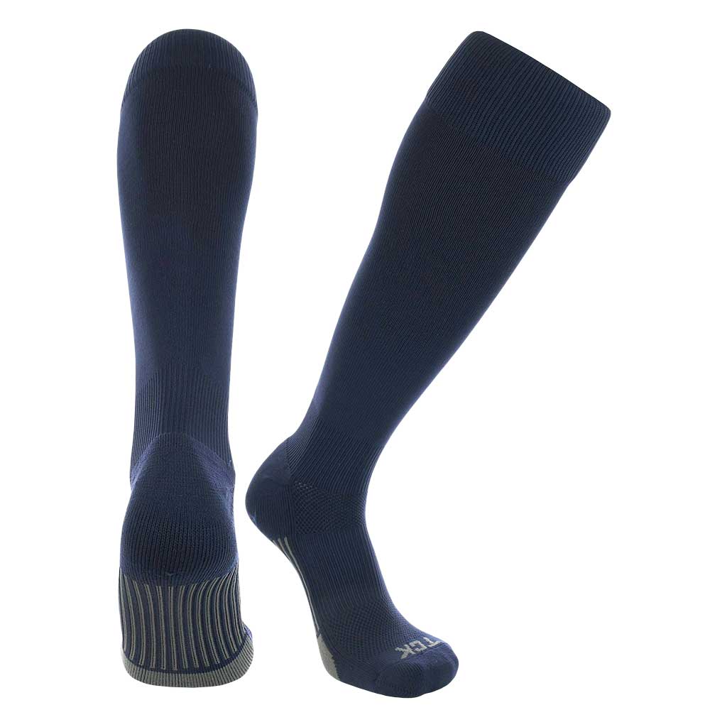 TCK Elite Dugout Solid Socks designed for athletes, featuring moisture-wicking, comfort top, and arch compression support.