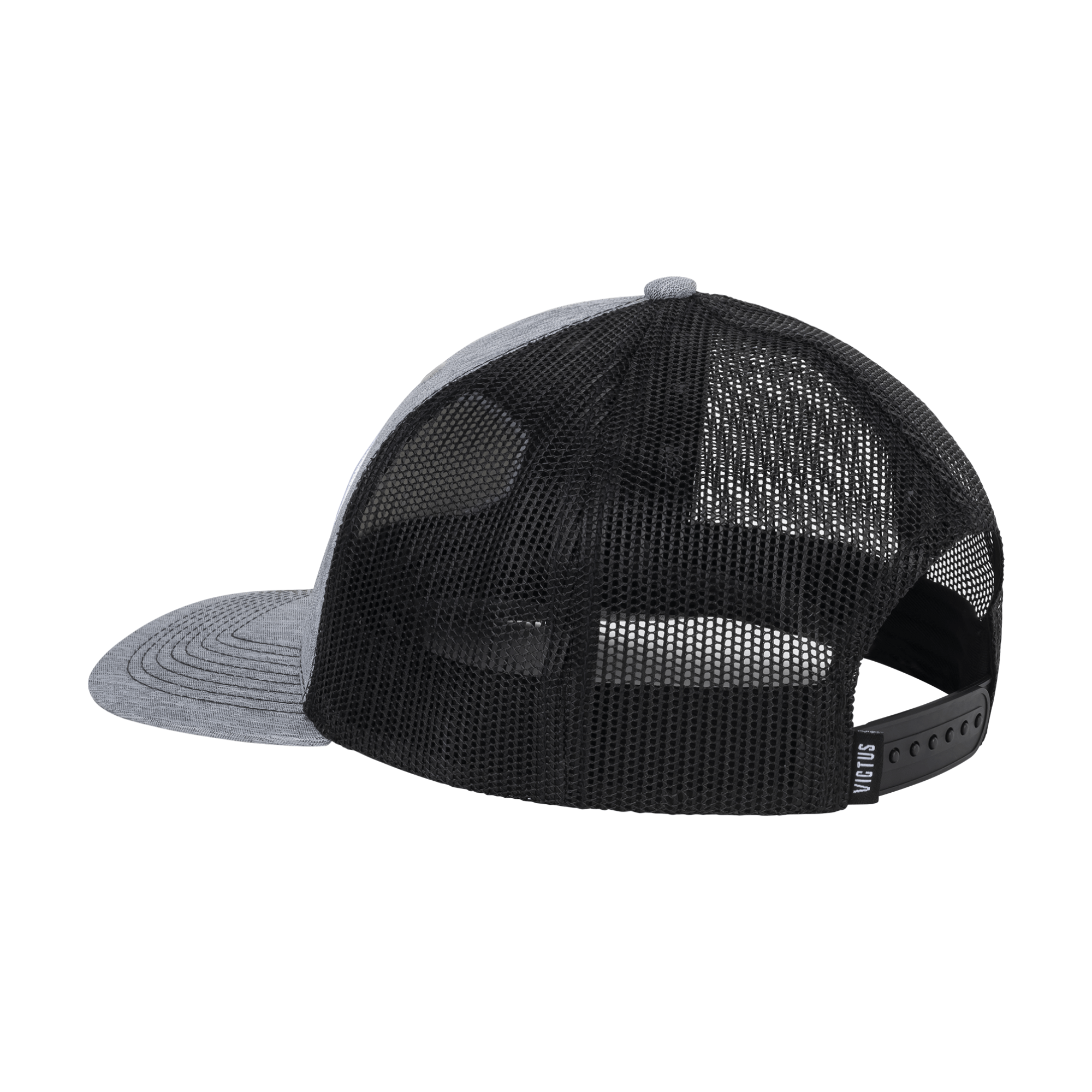 Back view of the Victus Built For Snapback Trucker hat with structured crown and adjustable snapback design.