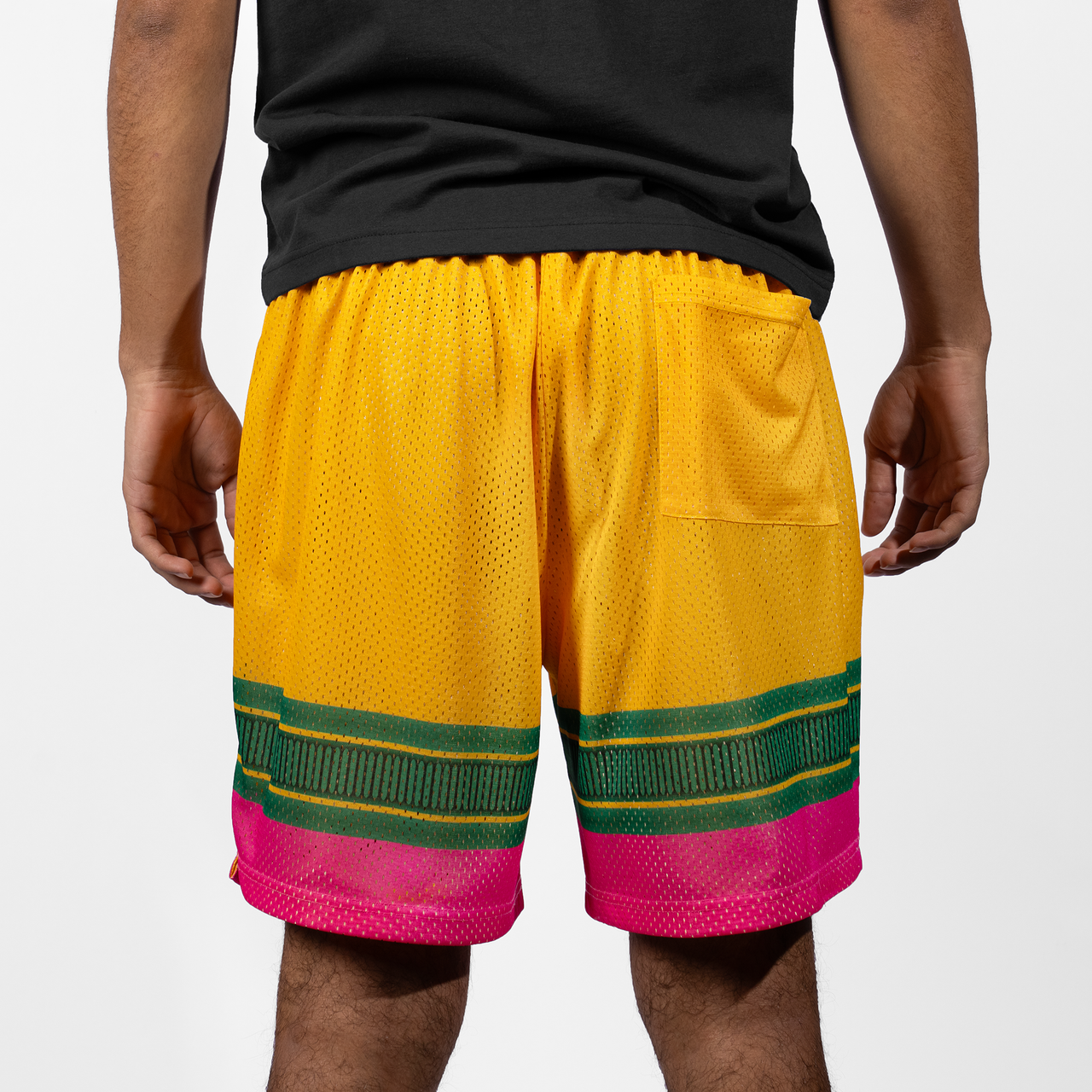 Victus Yellow Pencil Adult Mesh Shorts