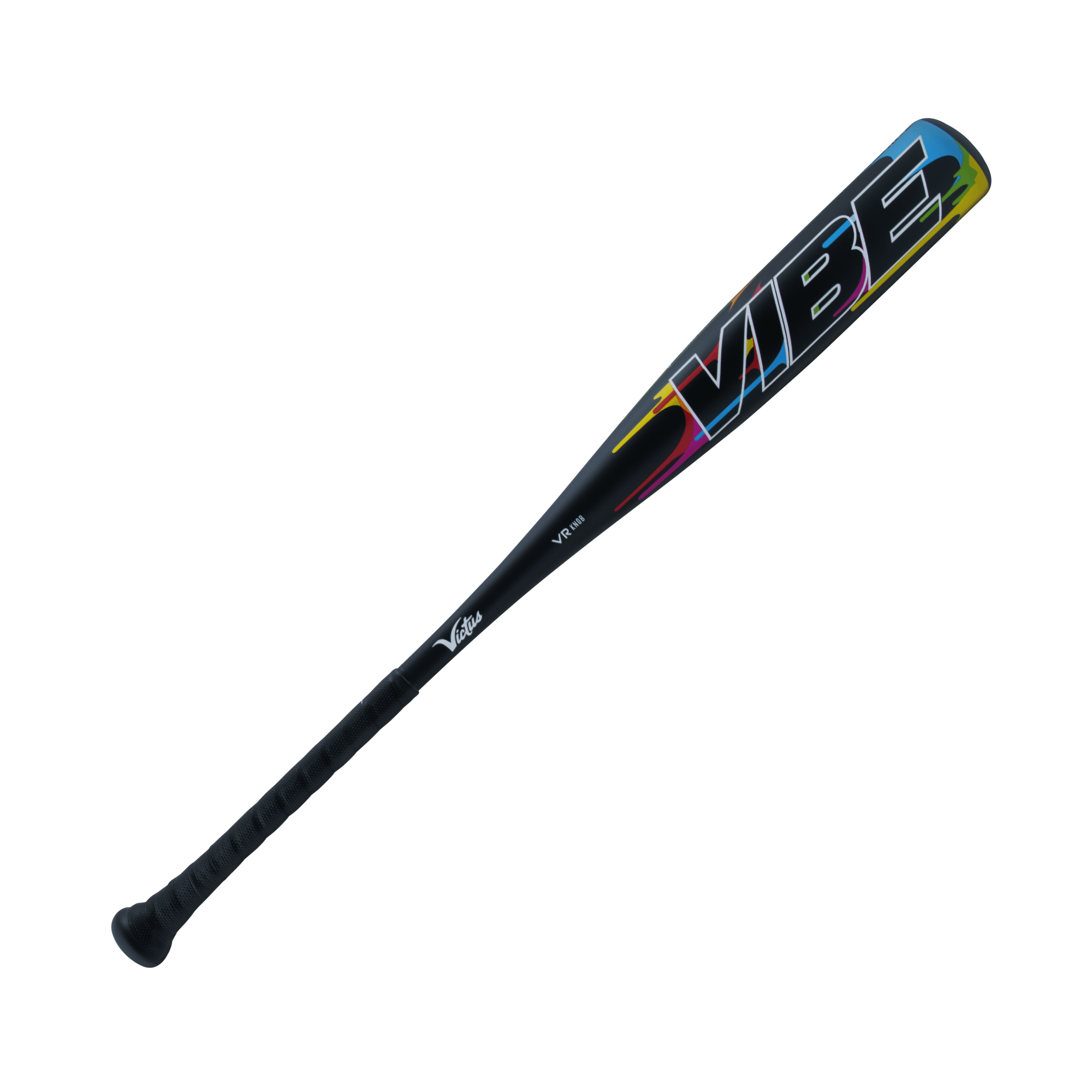 Victus VIBE Senior League -10 bat showcasing sleek design and ergonomic handle for enhanced performance and control.