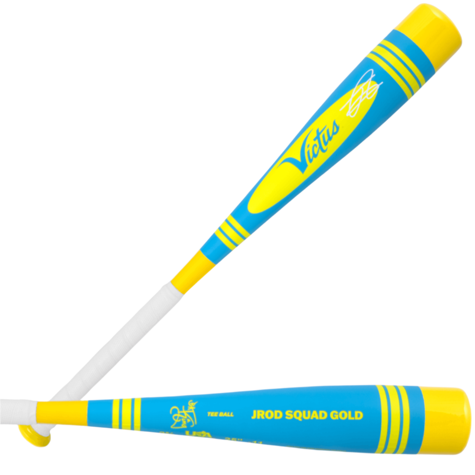 Victus Vibe Pro-Crayon JROD Tee Ball Bat - Full view front and back.