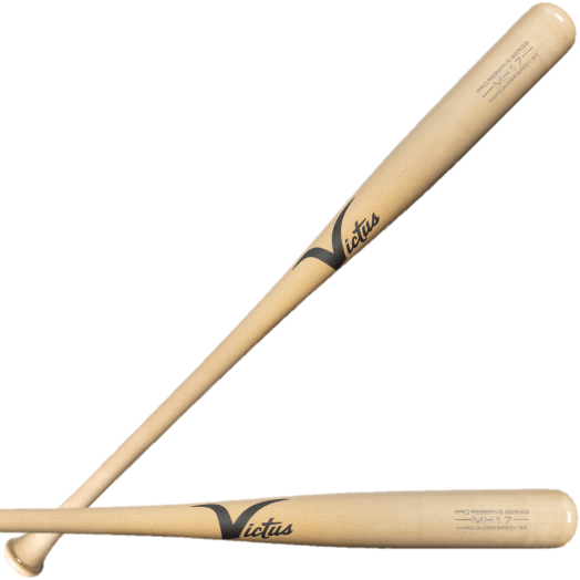 Victus Mitch Haniger MH17 Natural Birch Pro Reserve baseball bat, designed for precision and swing control, with ProPACT finish.
